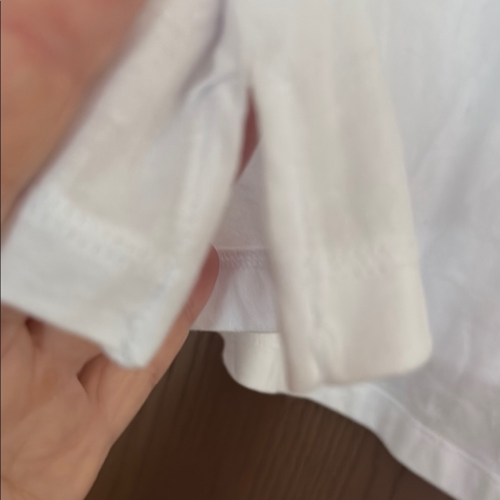 Johnny Was Calme White Short Sleeve Crop Tee - Picture 9 of 9